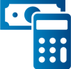Calculator with Dollar Bill Calculator with Dollar Bill